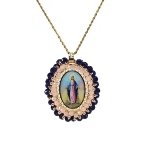 collar medalla virgen de guadalupe