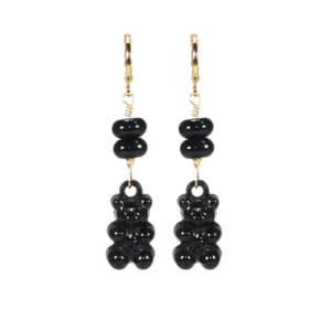 Aretes de ositos negros